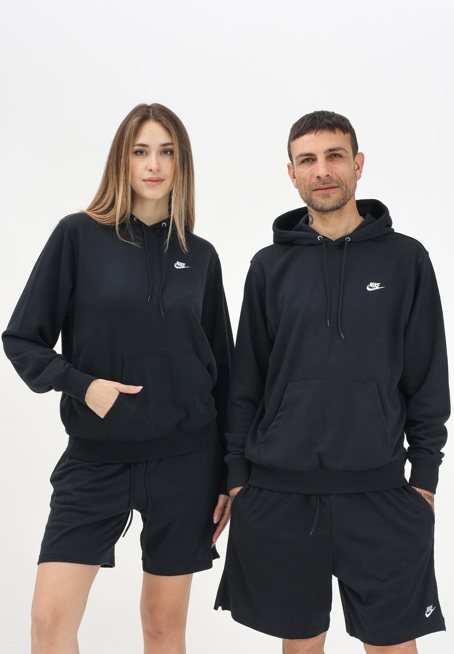 NIKE Felpa con cappuccio Nike Club nera per uomo e donna FN3866 010 NIKE 