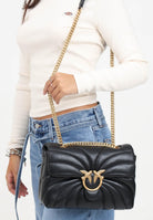PINKO Borsa a tracolla Classic Love Bag Puff  nera da donna 100038A1EX Z99Q PINKO 