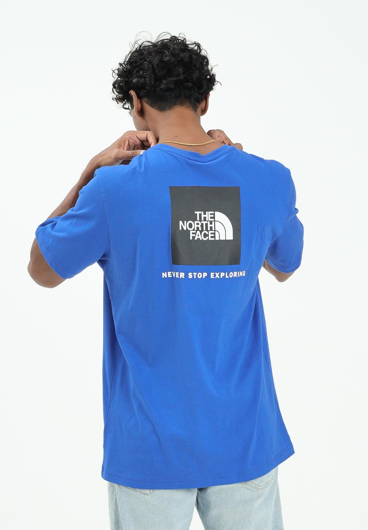 THE NORTH FACE T-shirt a manica corta NSE Reflective Box blu acceso da uomo NF0A87NPEF11  THE NORTH FACE 