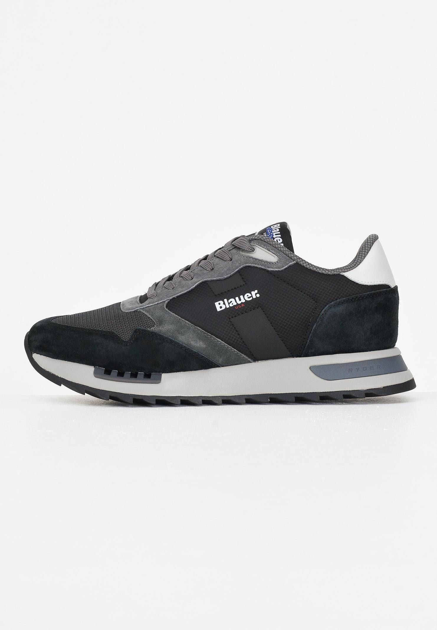 BLAUER Sneakers nere da uomo con logo F5RYDER01NYN BLKGRY BLAUER 