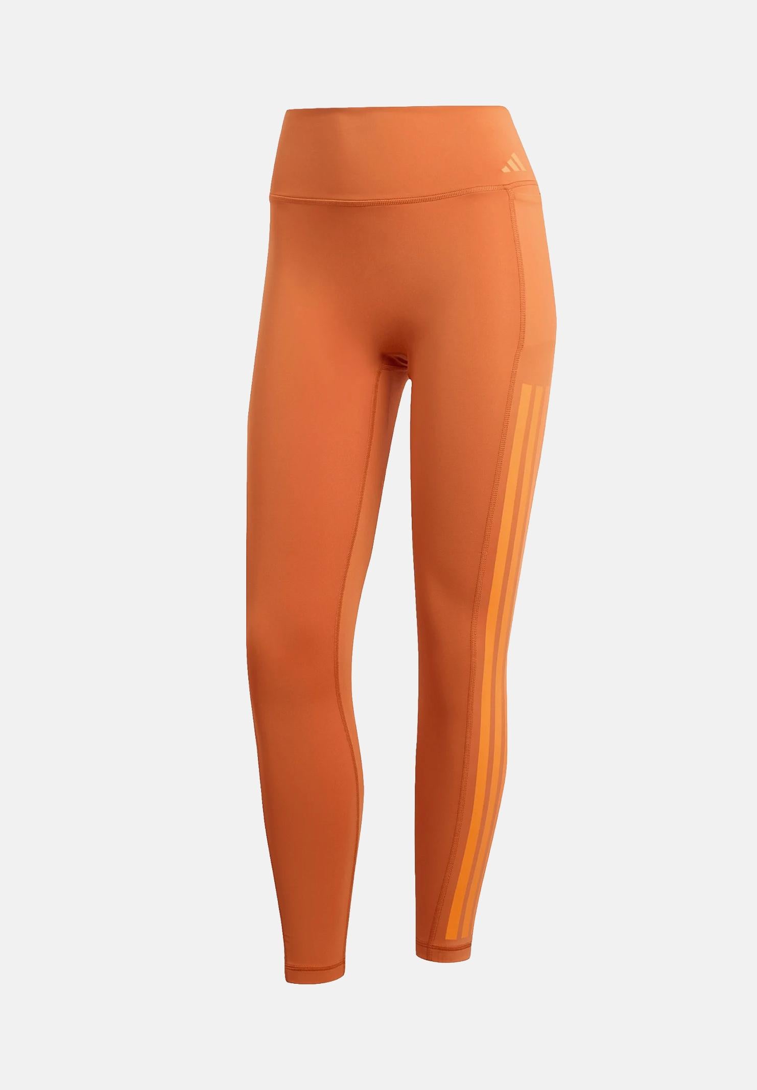 ADIDAS PERFORMANCE Leggings Optime 3-Stripes arancione da donna JZ1058 . ADIDAS PERFORMANCE 