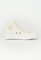 CONVERSE Sneakers Chuck Taylor All Star Lift Platform Golden Hits panna da donna A12764C . CONVERSE 