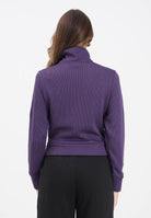ADIDAS ORIGINALS Felpa con zip Firebird Adicolor Knit viola da donna JY2615 . ADIDAS ORIGINALS 
