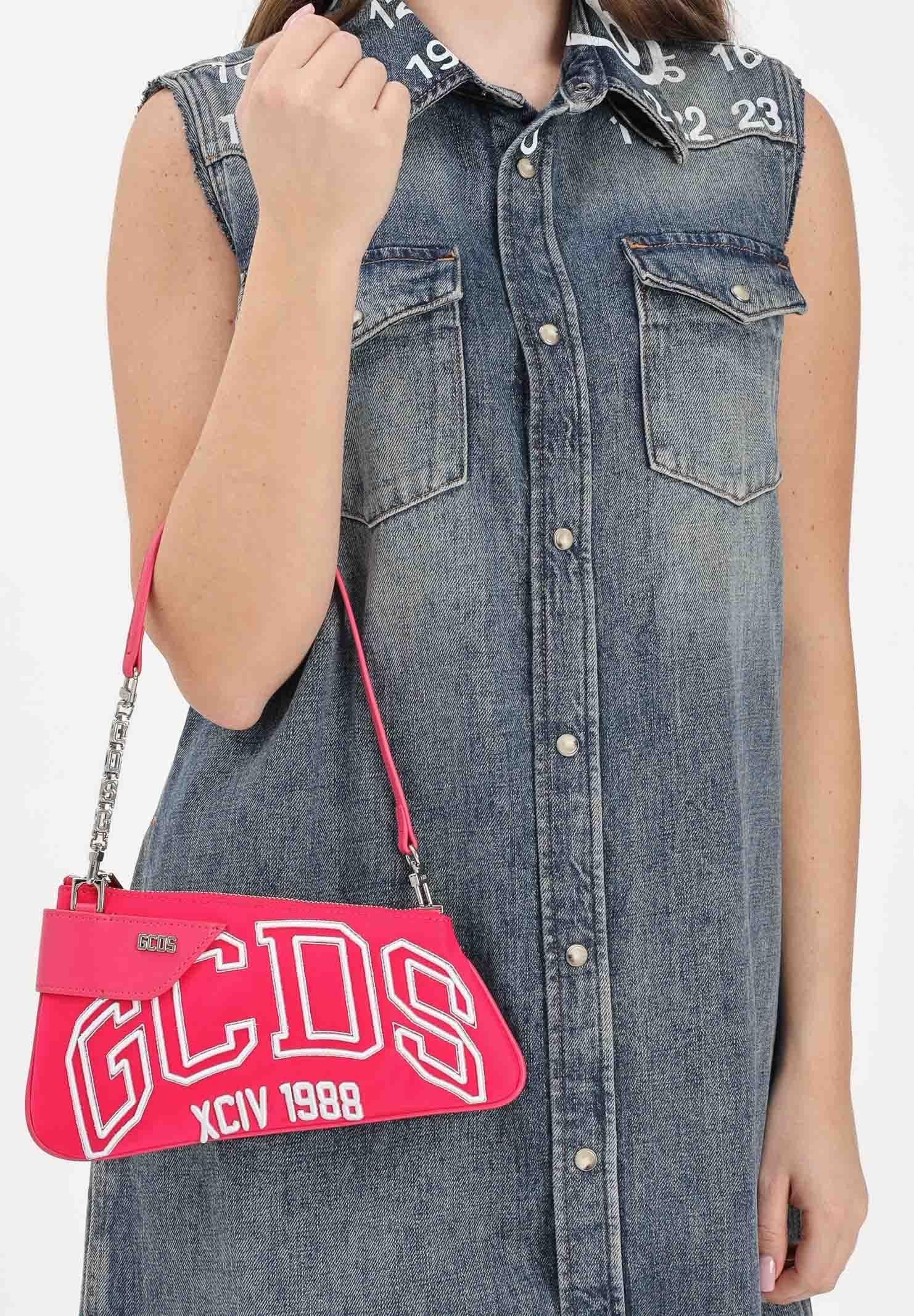 GCDS Borsa a spalla Comma Notte fucsia da donna GCDSMCN002 59 GCDS 