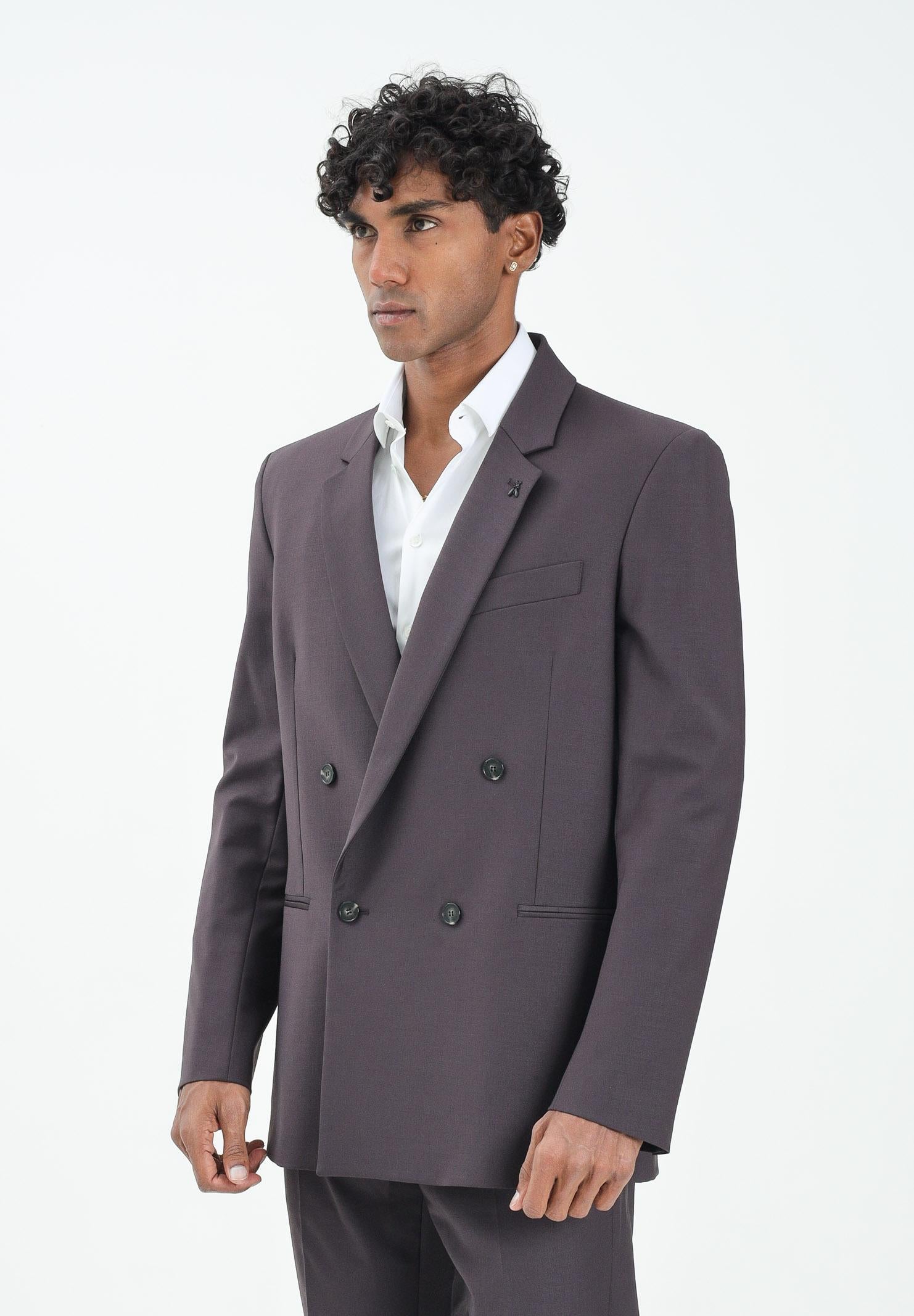 PATRIZIA PEPE Giacca doppiopetto color vino da uomo 5SR743A1WK B867 PATRIZIA PEPE 