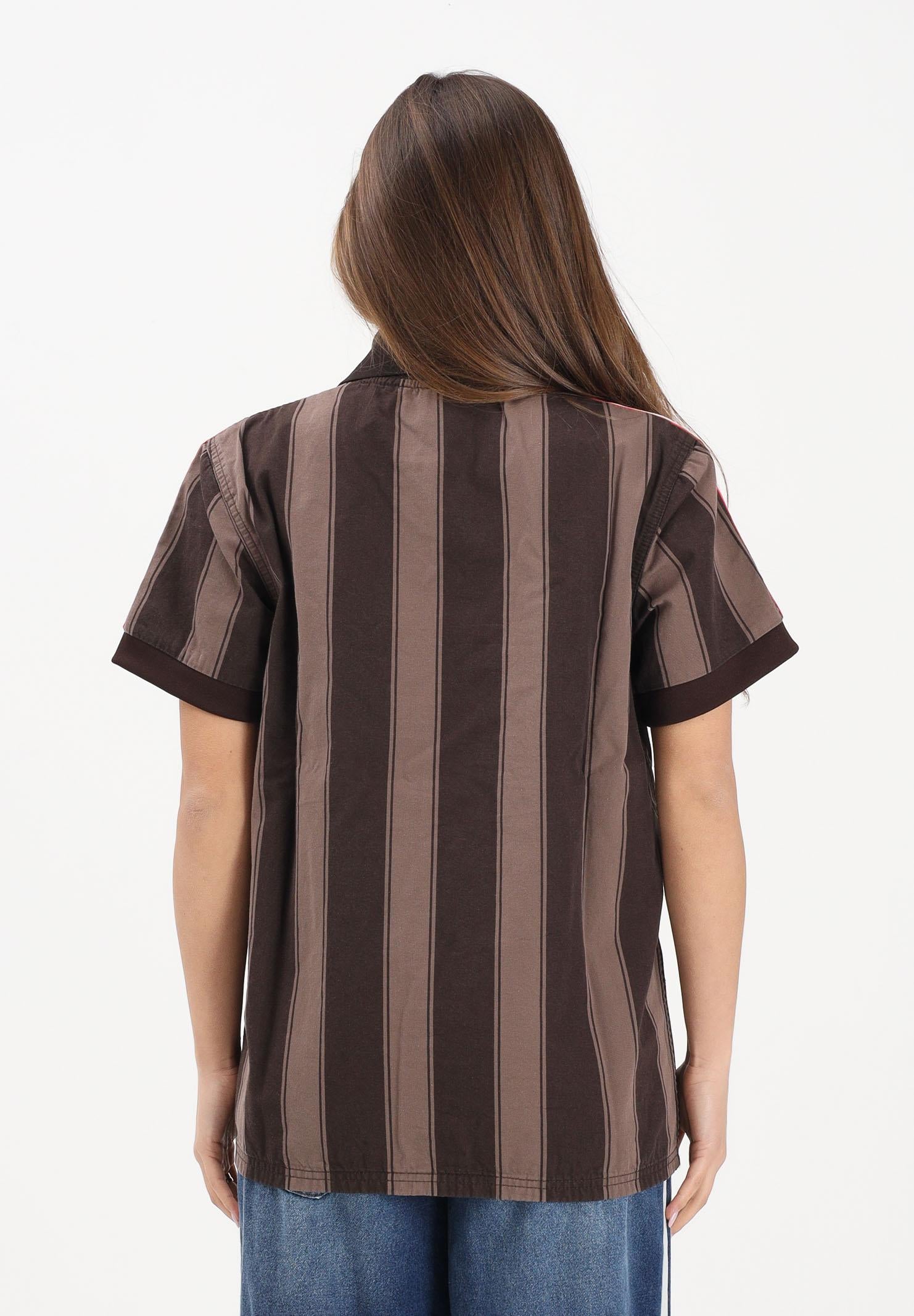 ADIDAS ORIGINALS Polo a manica corta Twill Football marrone da donna KD5450 . ADIDAS ORIGINALS 