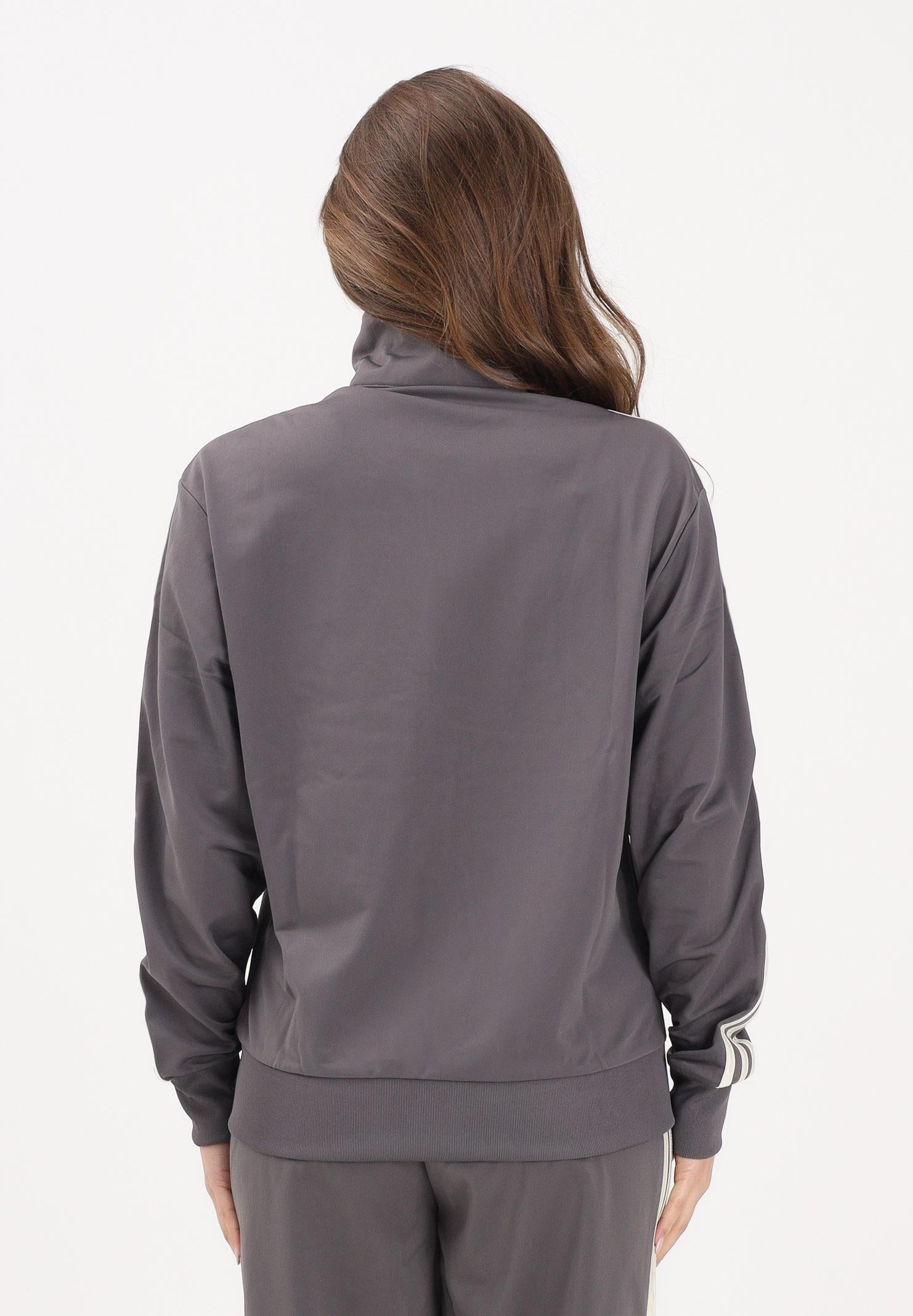 ADIDAS ORIGINALS Felpa con zip FIREBIRD LOOSE grigia da donna KT4614 . ADIDAS ORIGINALS 