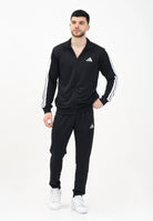 ADIDAS PERFORMANCE Tuta sportiva Sportswear Basic 3-Stripes French Terry nero da uomo JC5375 . ADIDAS PERFORMANCE 