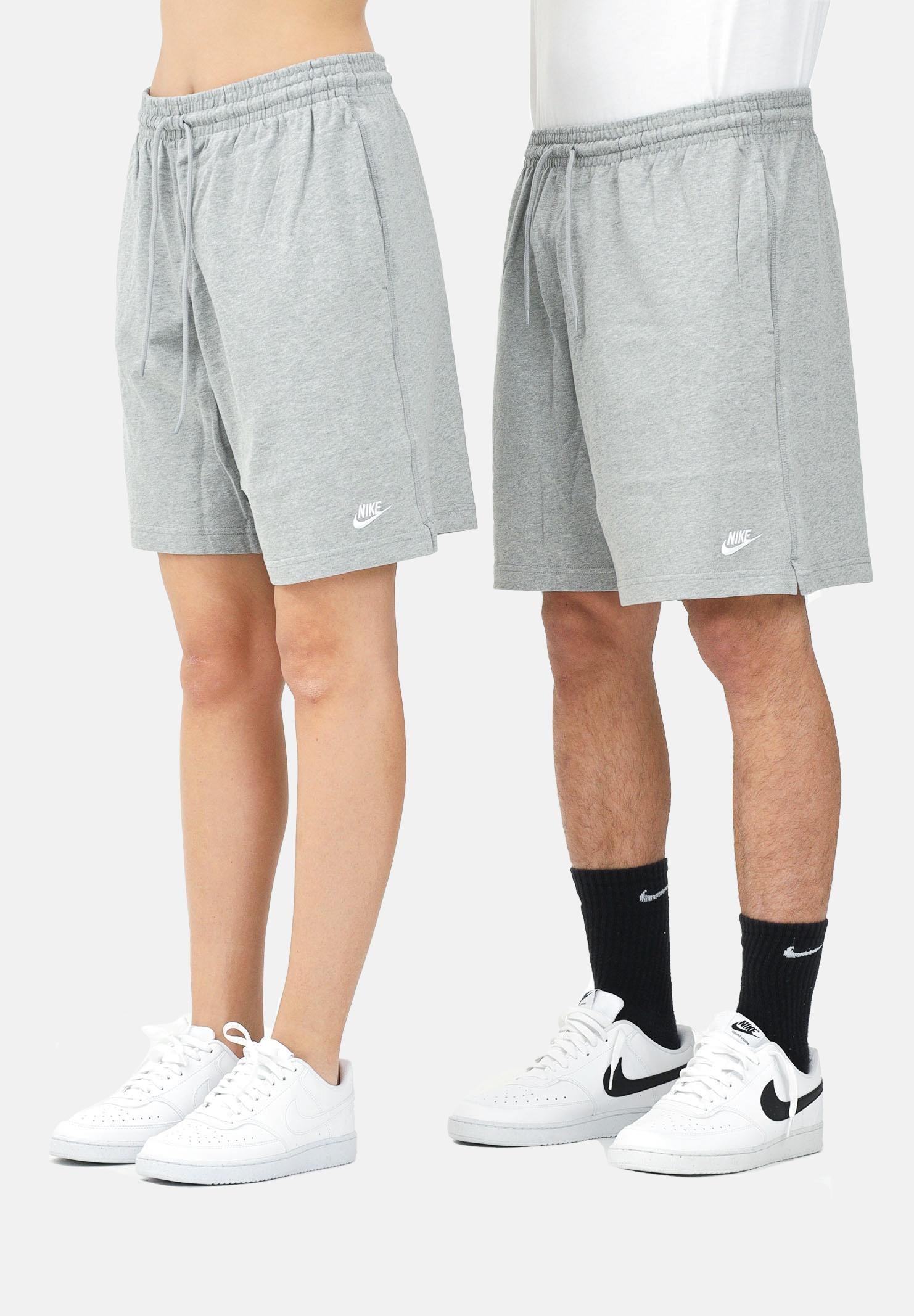NIKE Shorts sportivo grigio per uomo e donna con ricamo logo FQ4359 063 NIKE 