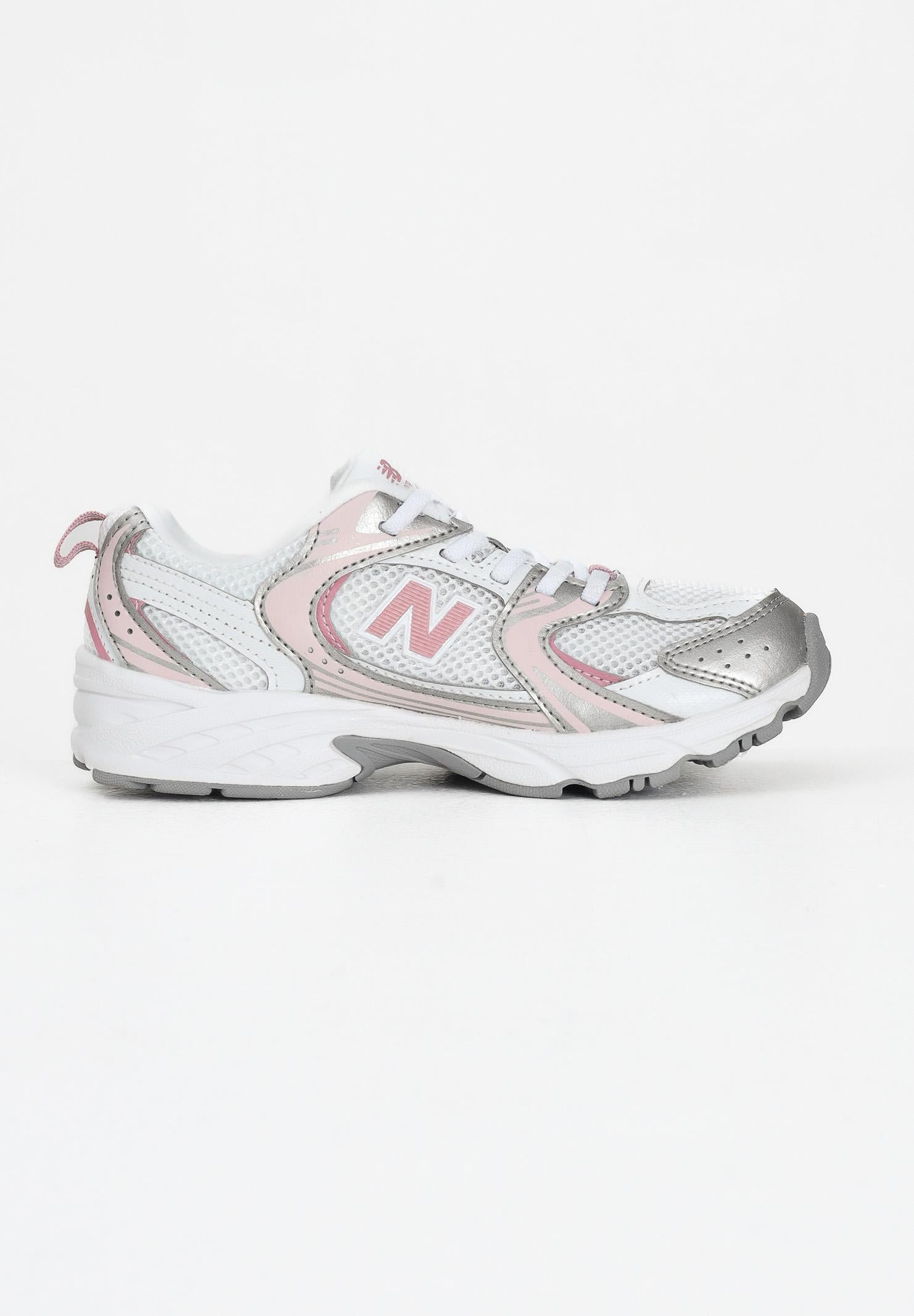NEW BALANCE Sneakers 530 Bungee bianche, argento e rosa da bambina PZ530EC  NEW BALANCE 
