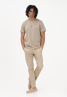 TOMMY HILFIGER T-shirt a manica corta beige da uomo con logo MW0MW11797 M03 TOMMY HILFIGER 