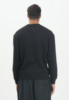 CALVIN KLEIN JEANS Felpa girocollo nera da uomo con stemma monogramma LV04RC273GUB1  CALVIN KLEIN JEANS 