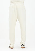 DISCLAIMER Pantalone sportivo panna da uomo con logo 25IDS54808 LA DISCLAIMER 