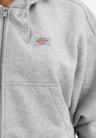 DICKIES Felpa con zip Oakport grigia da donna DK0A4Y1ZHG01  DIckies 