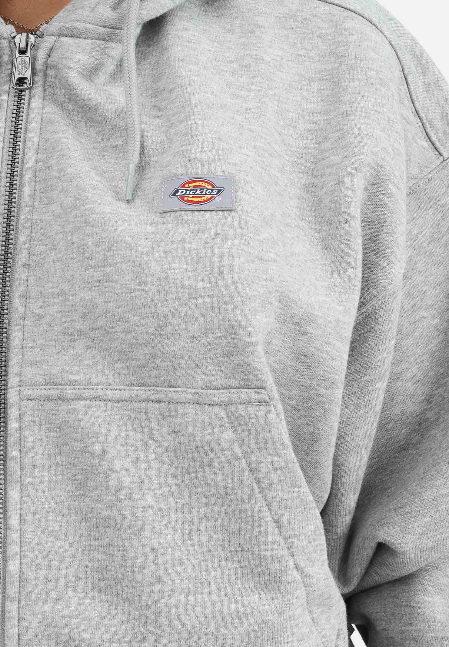 DICKIES Felpa con zip Oakport grigia da donna DK0A4Y1ZHG01  DIckies 