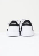 ADIDAS PERFORMANCE Sneakers Grand Court Lifestyle Hook and Loop bianche e nere da neonato GW6527 . ADIDAS PERFORMANCE 