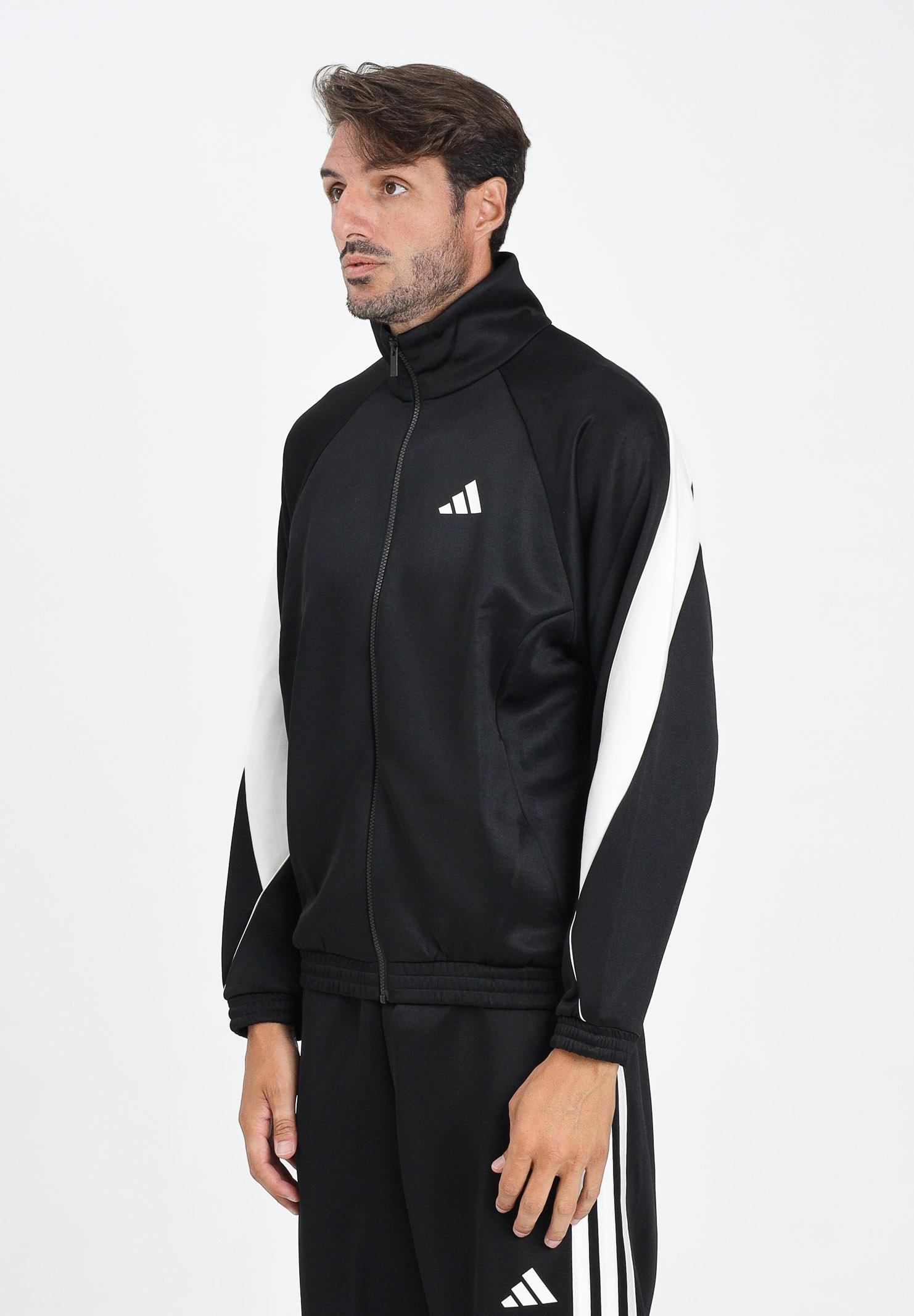 ADIDAS PERFORMANCE Felpa con zip Stadium nera da uomo JN1821  ADIDAS PERFORMANCE 