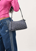 CALVIN KLEIN Borsa a spalla blu indaco da donna in tessuto jacquard con stampa monogram LV04K3142G ZYX CALVIN KLEIN 