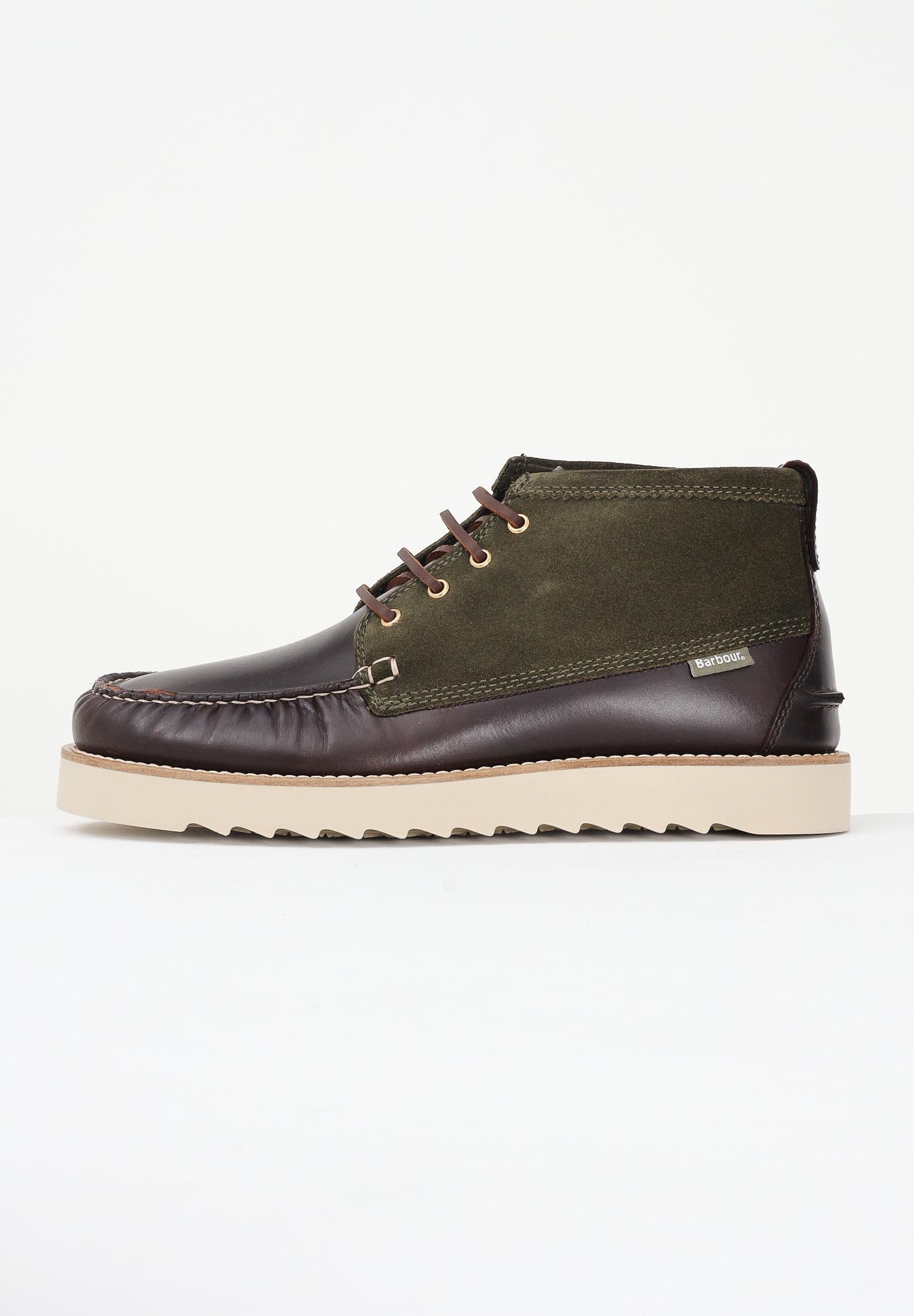 BARBOUR Scarpe Hadston marroni e verdi da uomo 252MMFO0822 OL32 BARBOUR 
