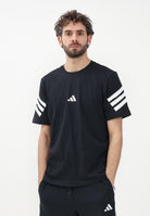 ADIDAS PERFORMANCE T-shirt a manica corta Future Icons 3-Stripes nera da uomo JD4877 . ADIDAS PERFORMANCE 