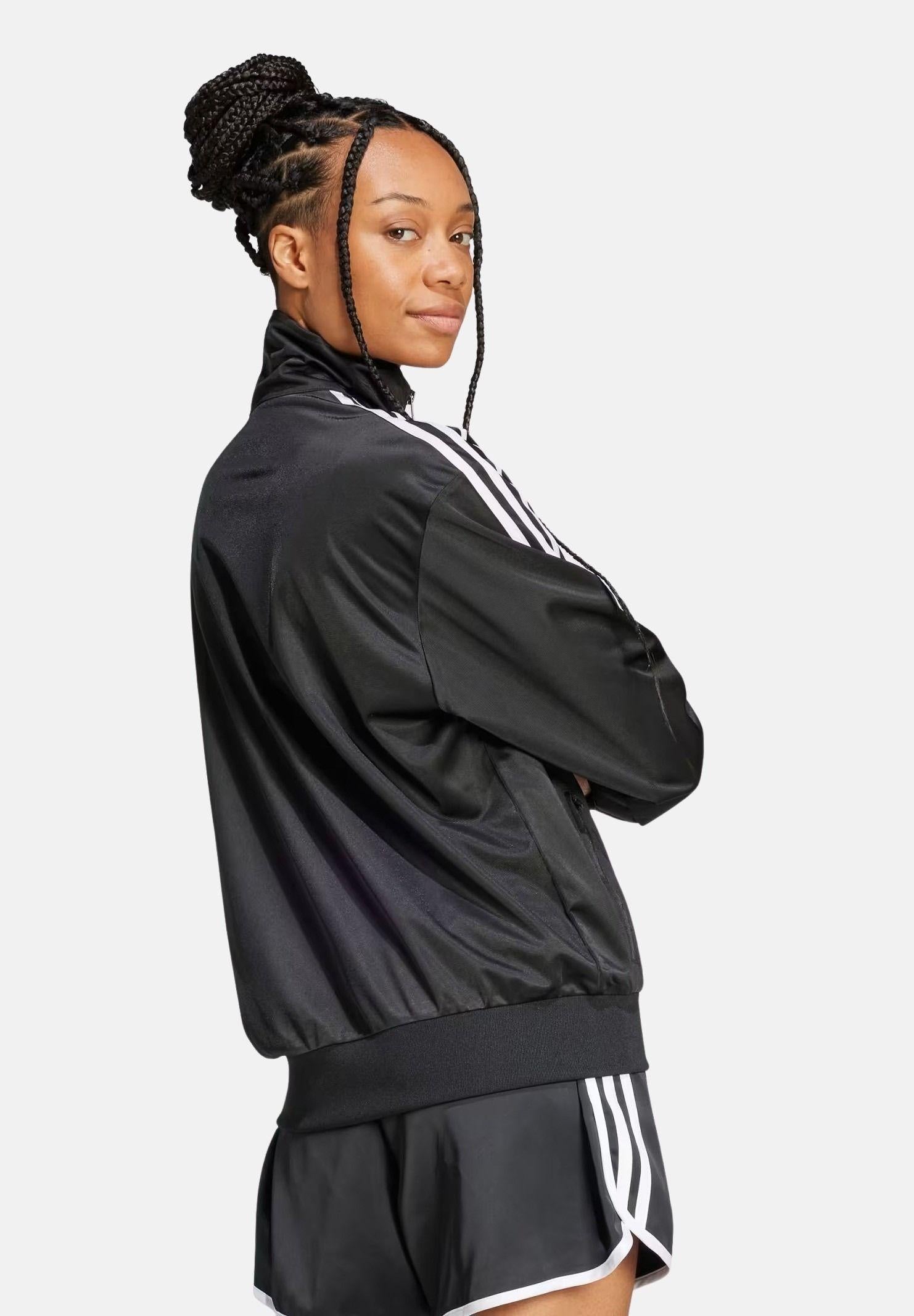 ADIDAS ORIGINALS Felpa con zip Adicolor Classic Firebird Loose nera da donna JC8251 . ADIDAS ORIGINALS 