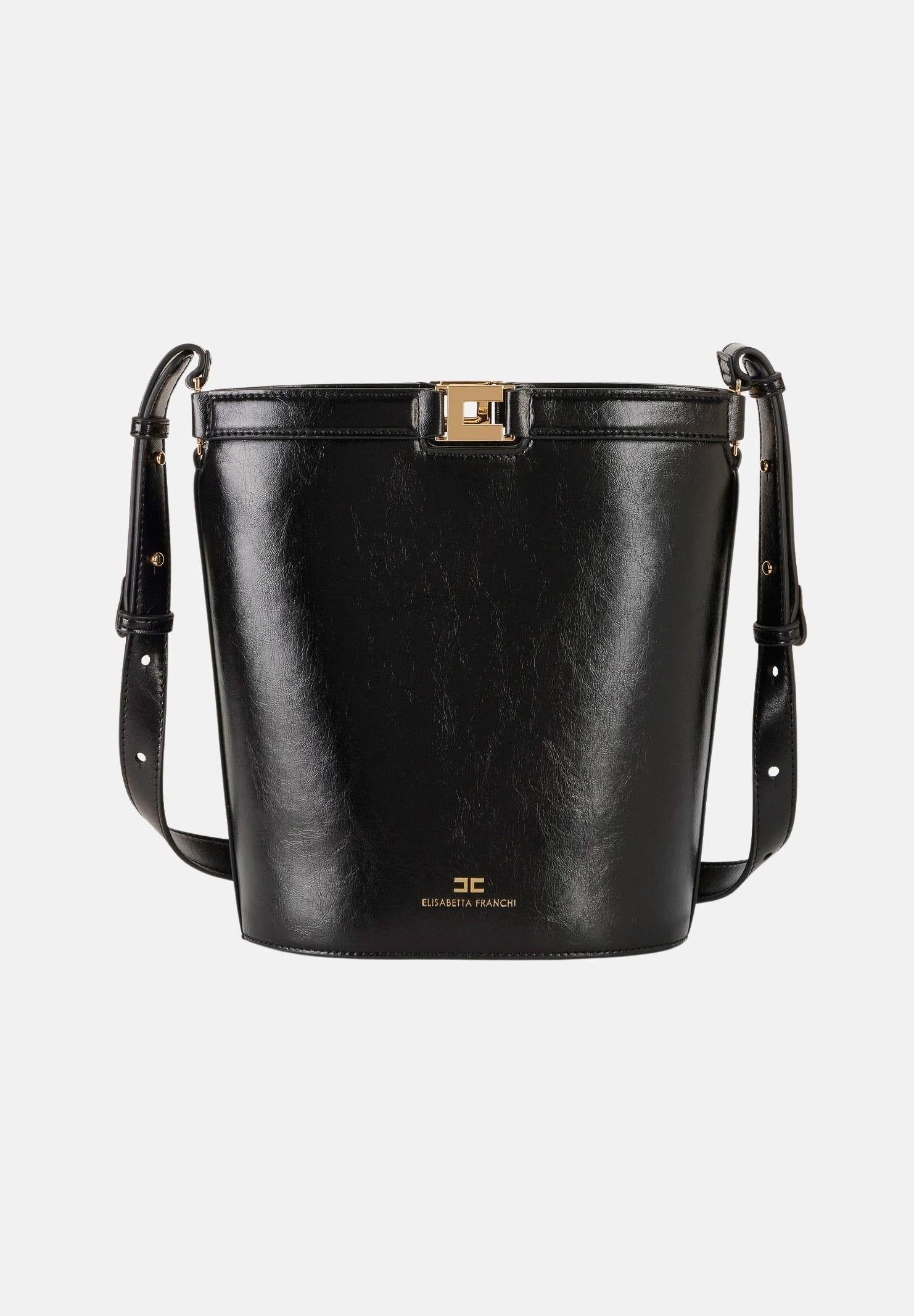 ELISABETTA FRANCHI Borsa a secchiello nera da donna BS16A61E2 110 ELISABETTA FRANCHI 
