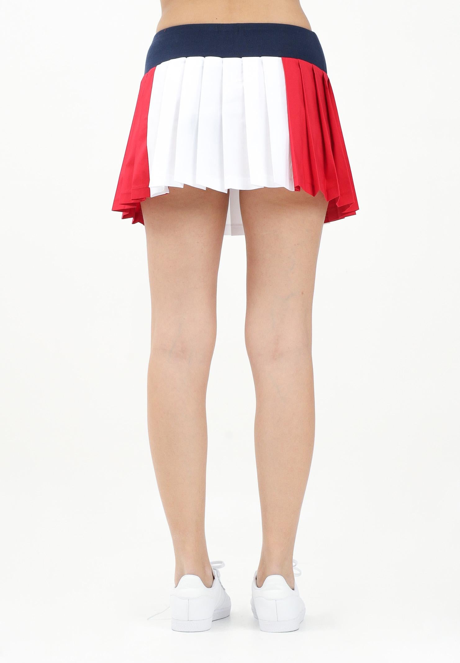 DSQUARED2 Gonna corta tricolore per donna e bambina con stampa logo DQ2810D0ABR DQ100 DSQUARED2 