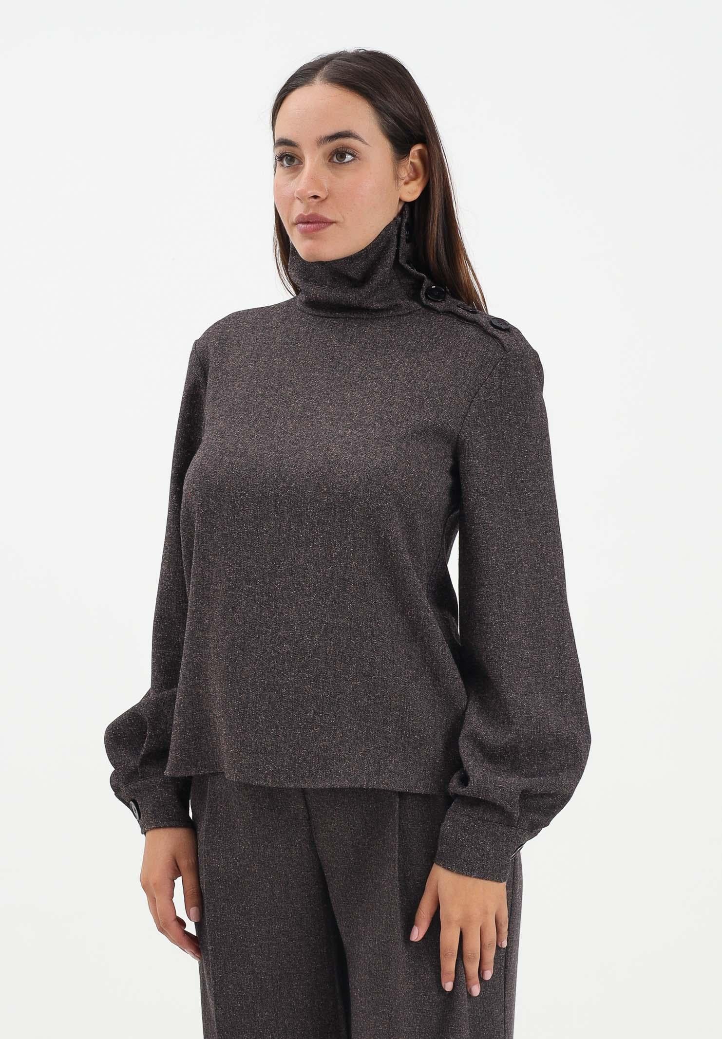 PATRIZIA PEPE Maglia a collo alto marrone da donna 2C1657A646 FG48 PATRIZIA PEPE 