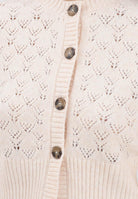 JDY Cardigan corto beige da donna 15355619 WhitecapGray JDY 