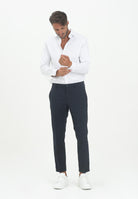 Pantaloni eleganti blu da uomo 5PA429/A2LH C166 PATRIZIA PEPE 