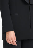 SIMONA CORSELLINI Giacca nera da donna in stile smoking A25CEGI101S1-C00165 V0003 SIMONA CORSELLINI 