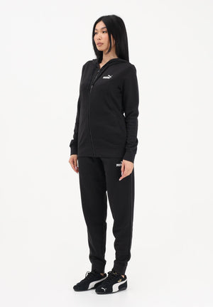 PUMA Tuta nera da donna con logo 691902 01 PUMA 