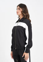 PUMA Felpa con zip T7 nera da donna 632137 01 PUMA 