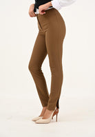 PINKO Pantalone elegante cammello da donna con fondo regolabile 105600A2QV M20 PINKO 