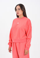 ADIDAS PERFORMANCE Felpa girocollo Essentials Small Logo corallo da donna KE4362  ADIDAS PERFORMANCE 