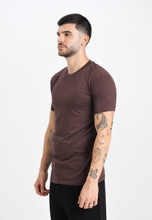 DSQUARED2 T-shirt a manica corta marrone da uomo con logo sul retro D9M206030 502 DSQUARED2 