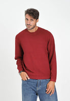 ARMANI EXCHANGE Maglioncino girocollo bordeaux da uomo realizzato in maglia a coste XM000895AF10454 UA328 ARMANI EXCHANGE 