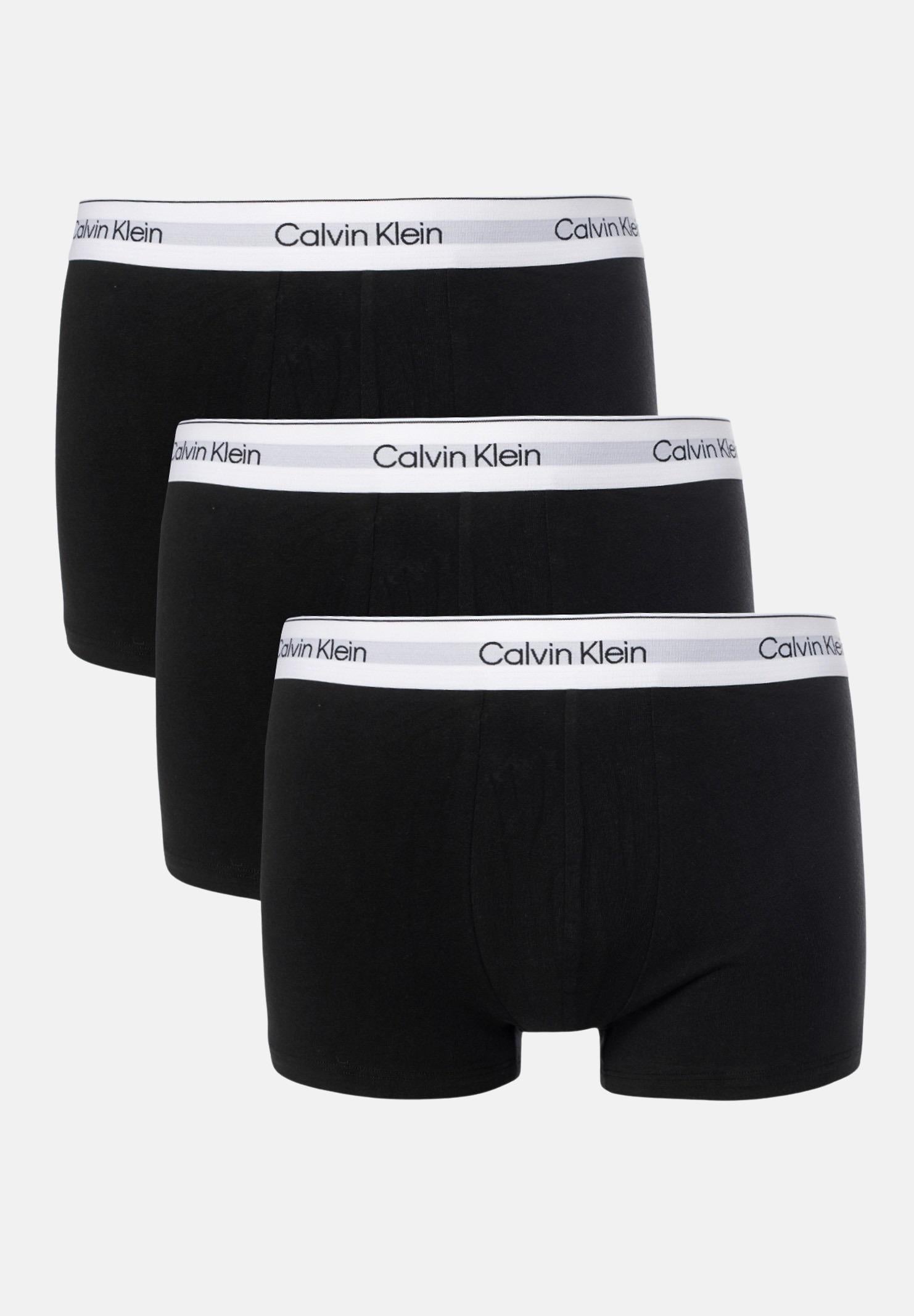 CALVIN KLEIN Set da tre boxer neri da uomo con elastico logato 000NB3963A UB1 CALVIN KLEIN 