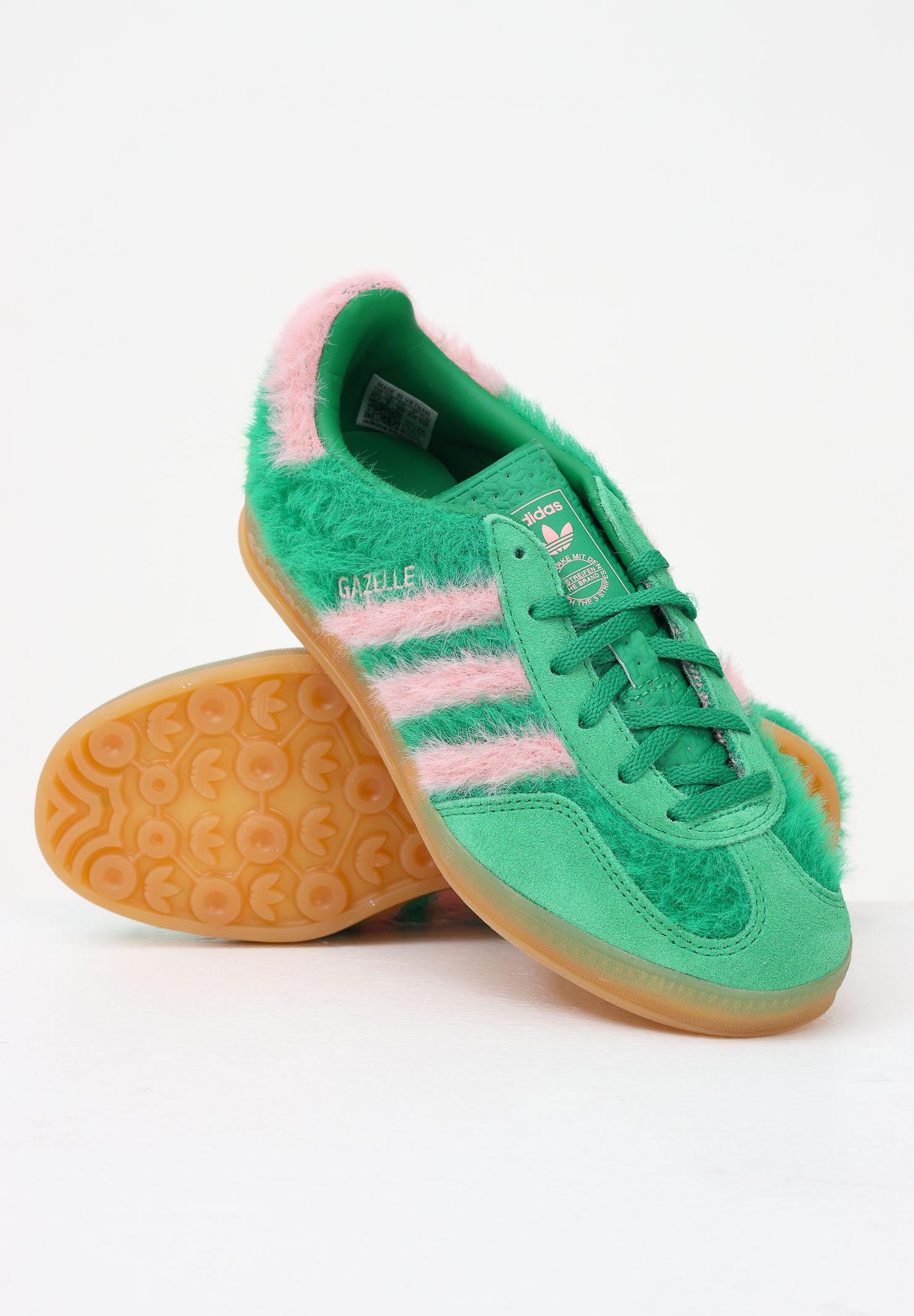 ADIDAS ORIGINALS Sneakers Gazelle Indoor Fur Tan verdi da donna JP8342  ADIDAS ORIGINALS 