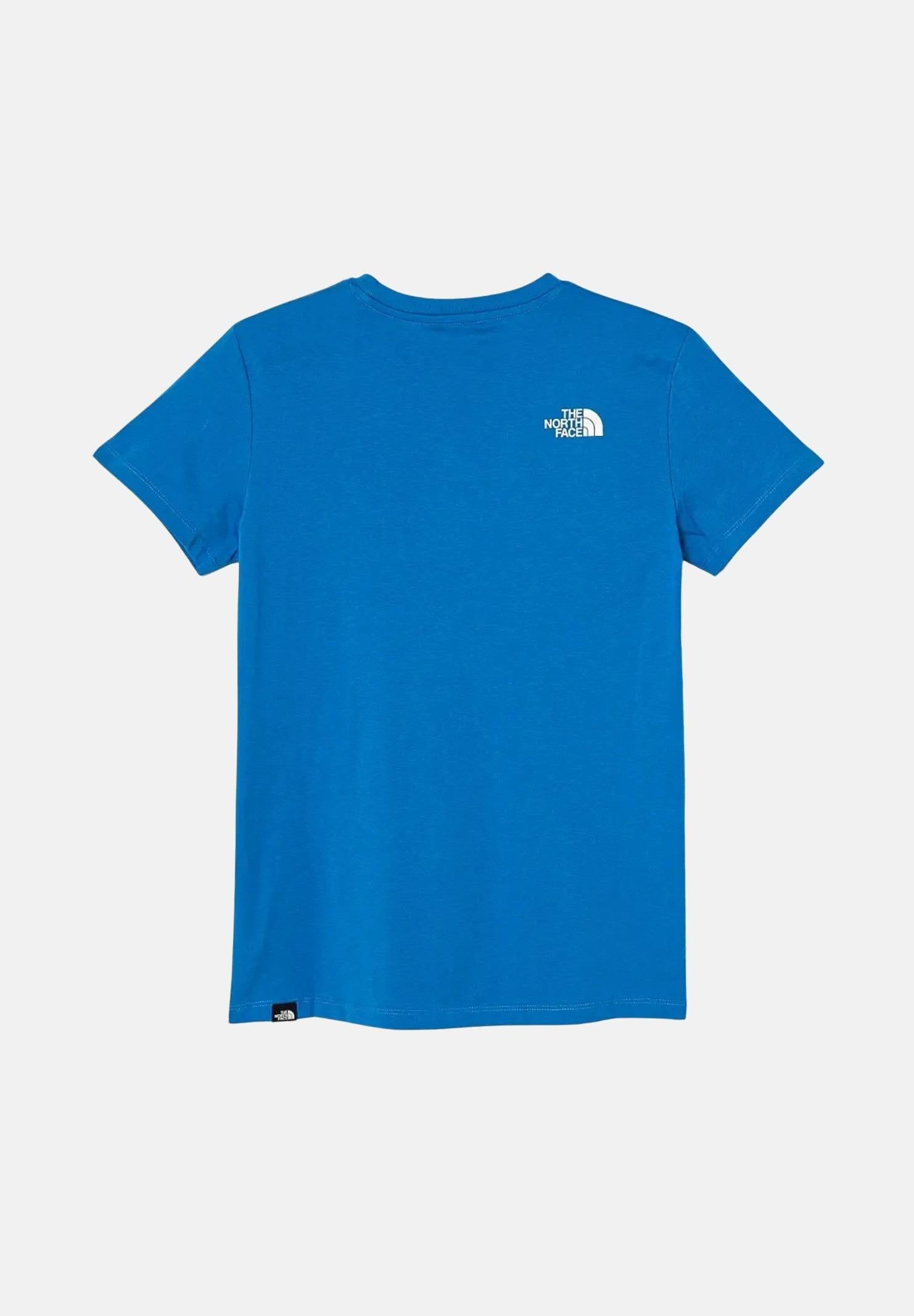 THE NORTH FACE T-shirt a manica corta Simple Dome blu per bambino e bambina NF0A8DRPT4S1  THE NORTH FACE 