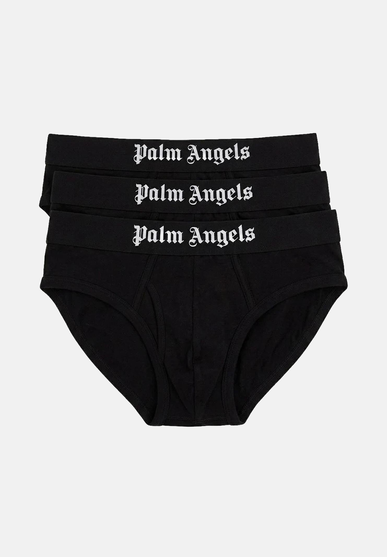 PALM ANGELS Slip (3 paia) neri da uomo PLA1UMBSP01TR BL PALM ANGELS 