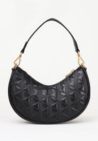 LACOSTE Borsa a spalla nera da donna in pelle goffrata Maheki NF4710 000 LACOSTE 