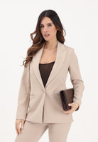 VICOLO Giacca monopetto beige da donna TAB0230 ABU061 VICOLO 