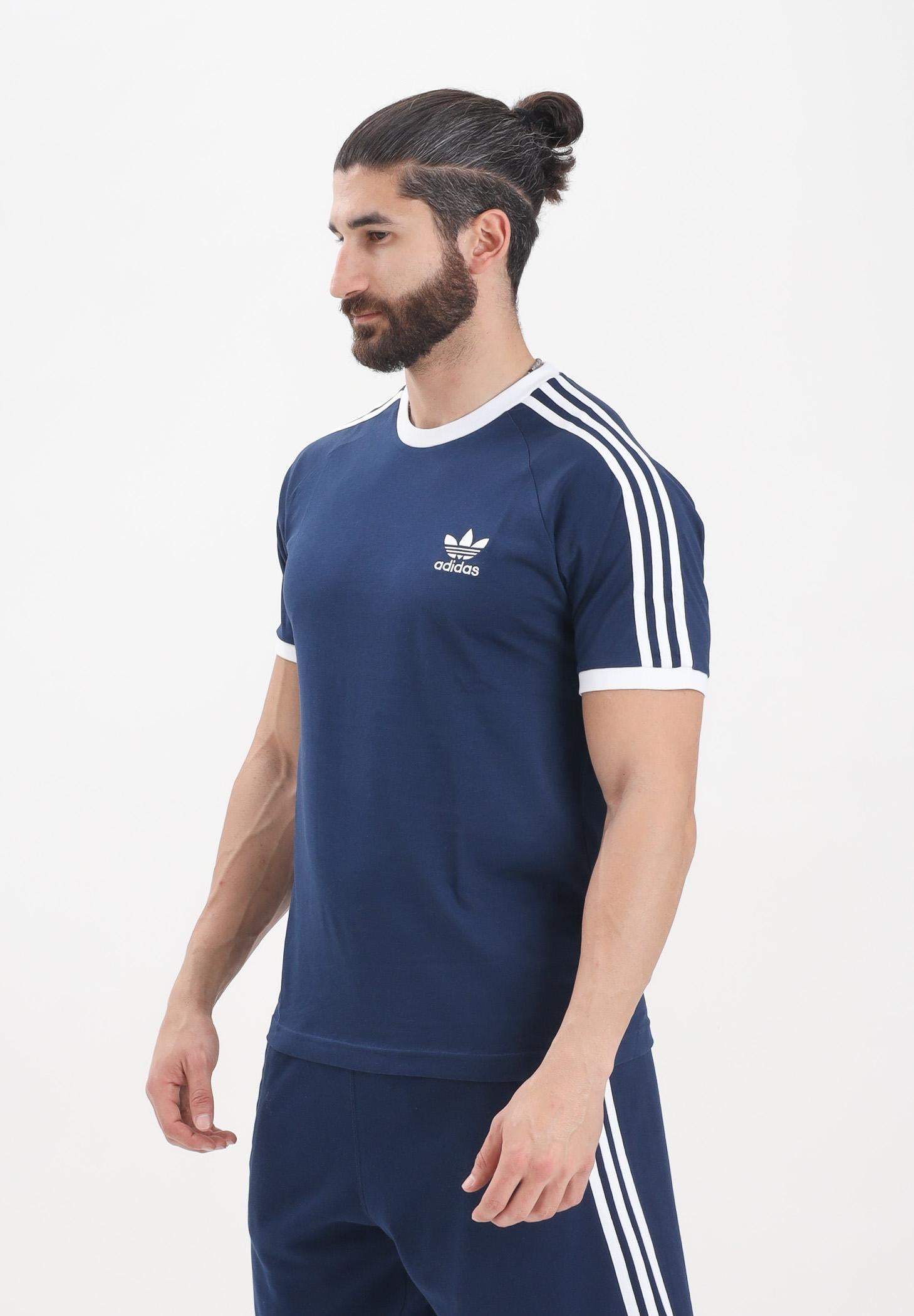 ADIDAS ORIGINALS T-shirt a manica corta adicolor Classics 3-Stripes blu da uomo IA4850  ADIDAS ORIGINALS 
