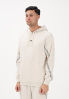 PUMA Felpa con cappuccio Essentials Tape panna da uomo 691694 87 PUMA 