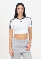 T-shirt a manica corta 3-Stripes bianca da donna IP0662  ADIDAS ORIGINALS 