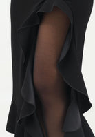 PINKO Abito midi nero da donna con volant<BR/><BR/> 105781A2Q2 Z99 PINKO 