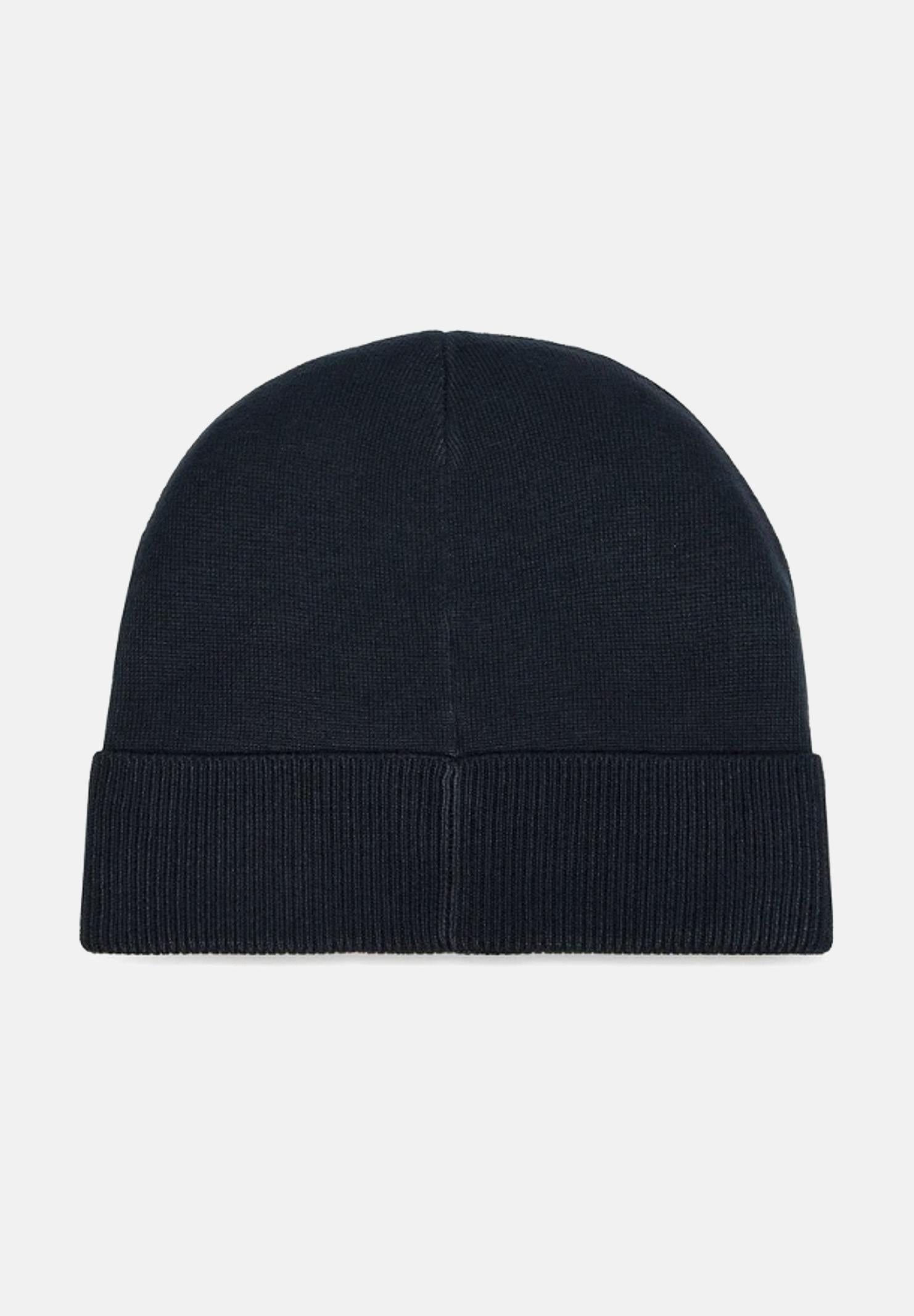 EA7 Berretto di lana blu da uomo con logo 7X000006AF11994 MB038 EA7 