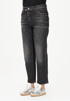 DSQUARED2 Jeans dritti Boss 10 in denim nero per donna, bambino e bambina DQ2241D0ABS DQ02 DSQUARED2 