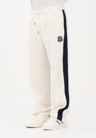 ARMANI EXCHANGE Pantalone sportivo panna da uomo con logo e bande laterali a contrasto XM002368AF13047 U1074 ARMANI EXCHANGE 